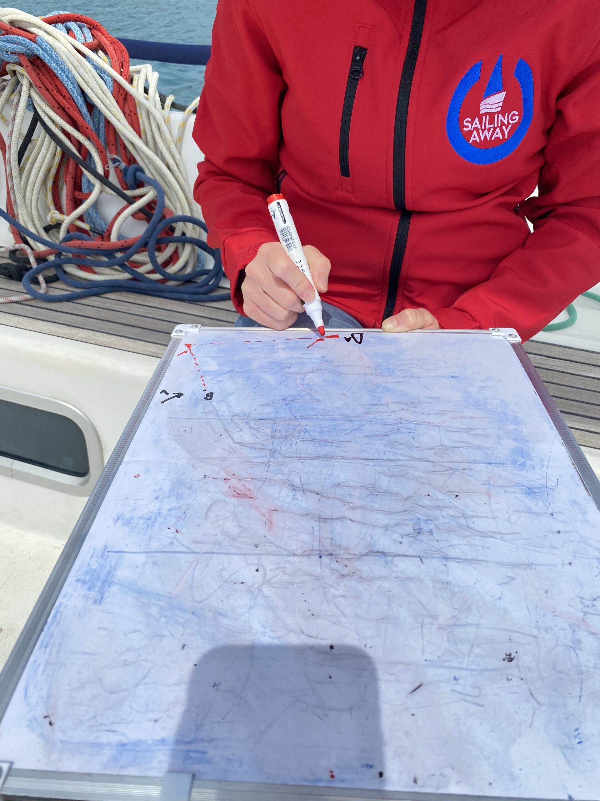 Lezione di vela a bordo di Magia Blu